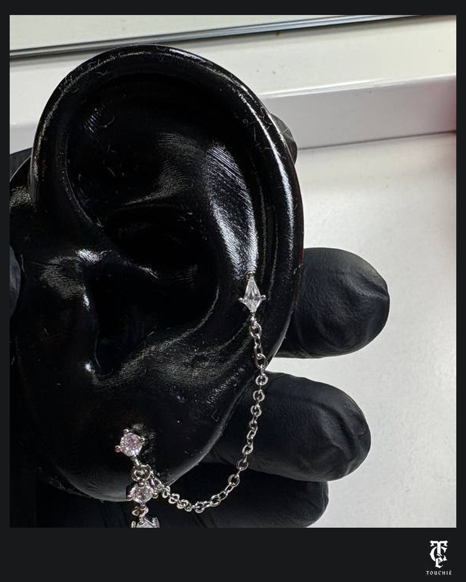 Ear cuff Lumen Filante · dettaglio dello scatto originale · TouChiè